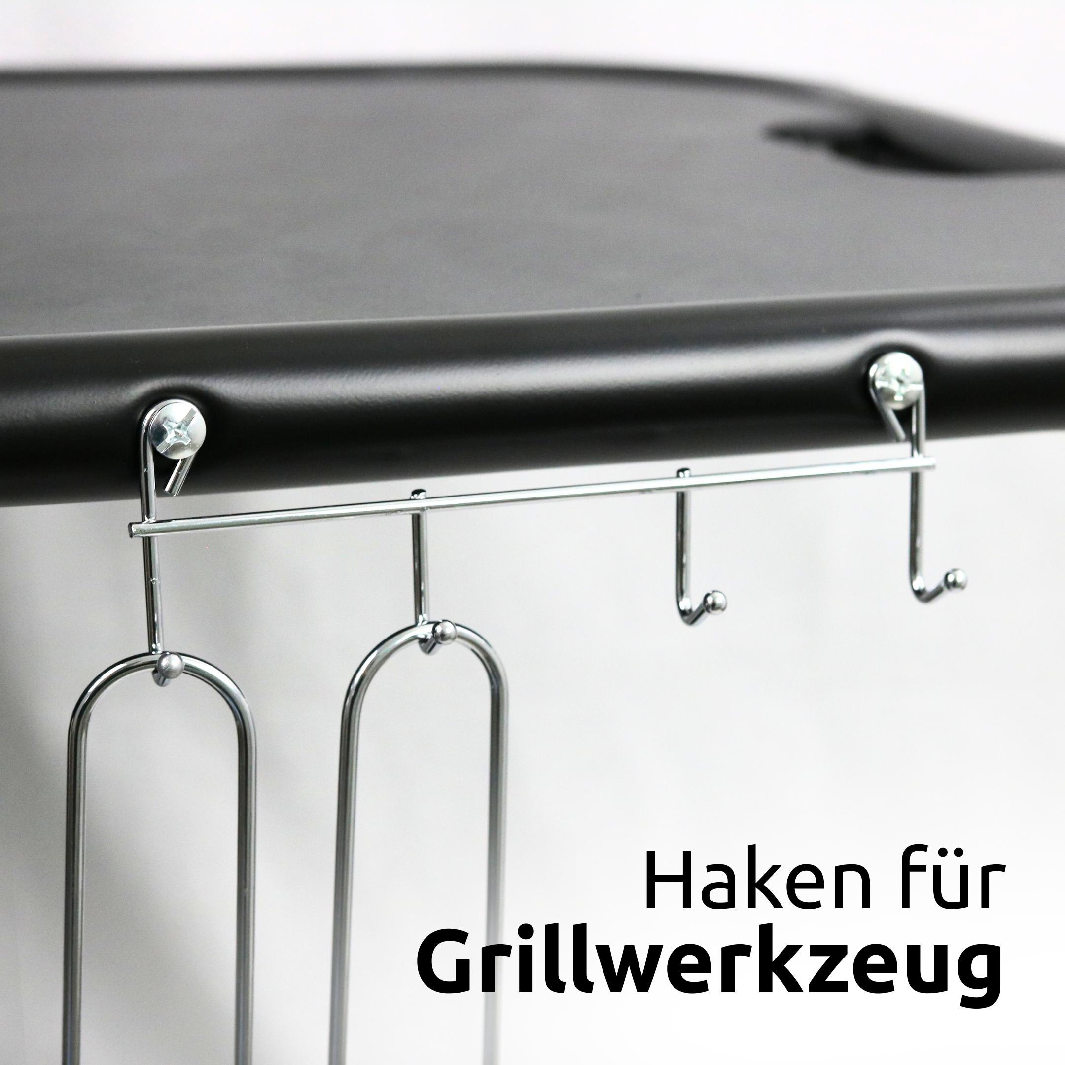 BBQ Kugelgrill mit zwei Ablagen und Grillhandschuhen