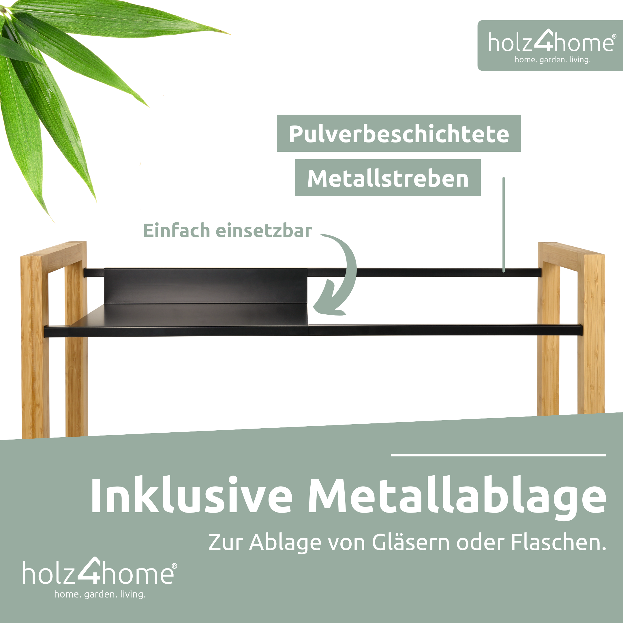 Getränkekistenregal aus Bambus