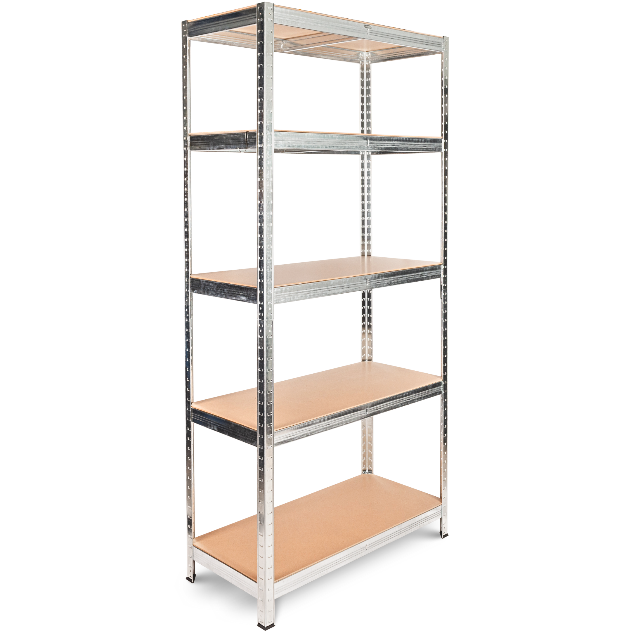 Schwerlastregal 90x40x180cm I belastbar bis 875kg I 5 Ablagen + Haken