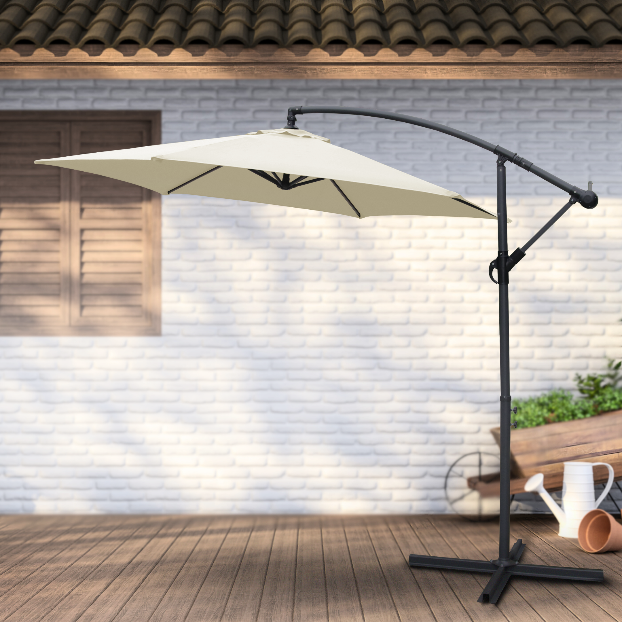 Sonnenschirm Ampelschirm mit Ständer ⌀ 270cm