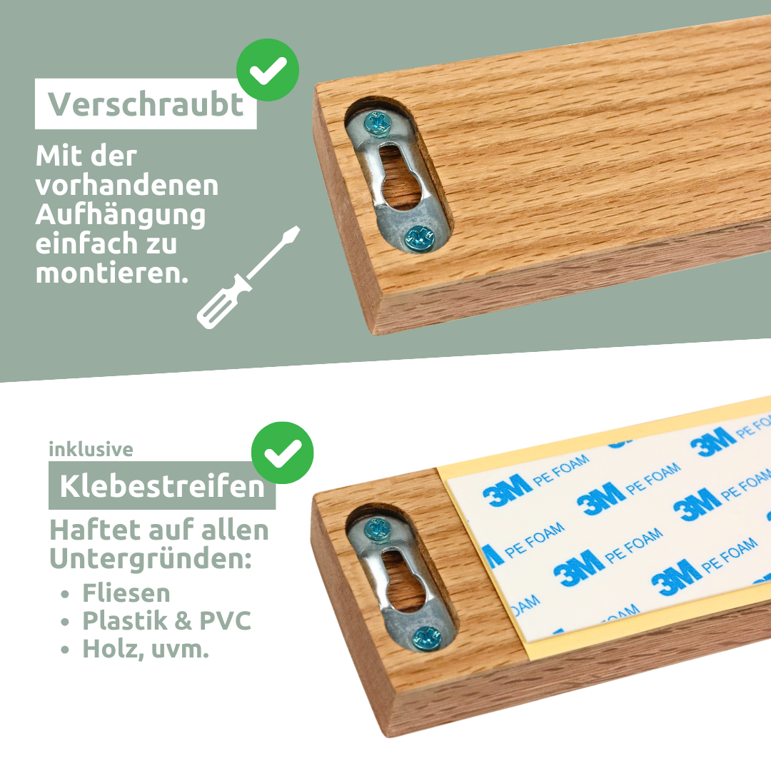 Messerleiste magnetisch zum Kleben oder Schrauben
