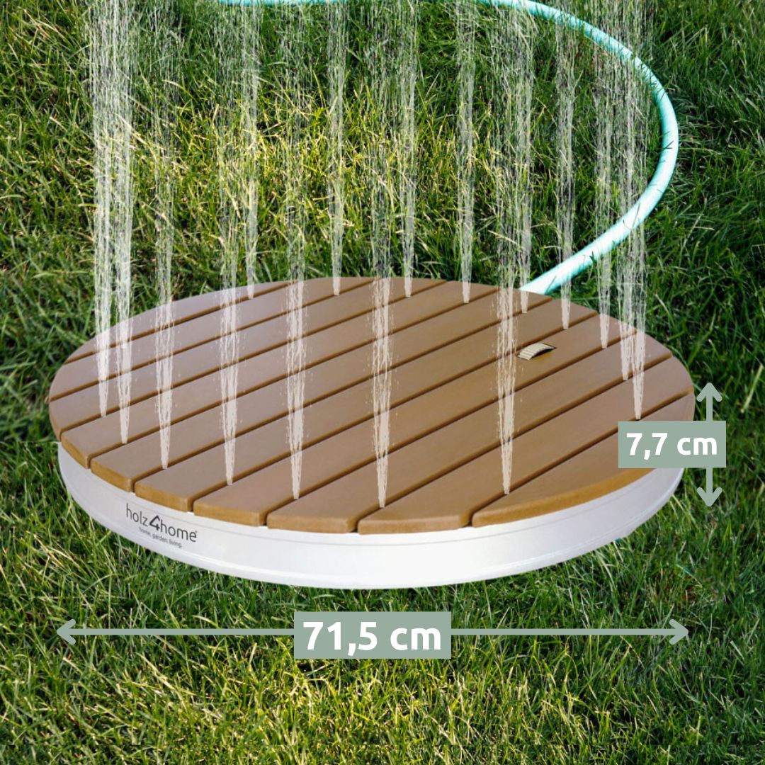 Bodendusche für Pool, Garten und Camping - Gartendusche mit Zubehör