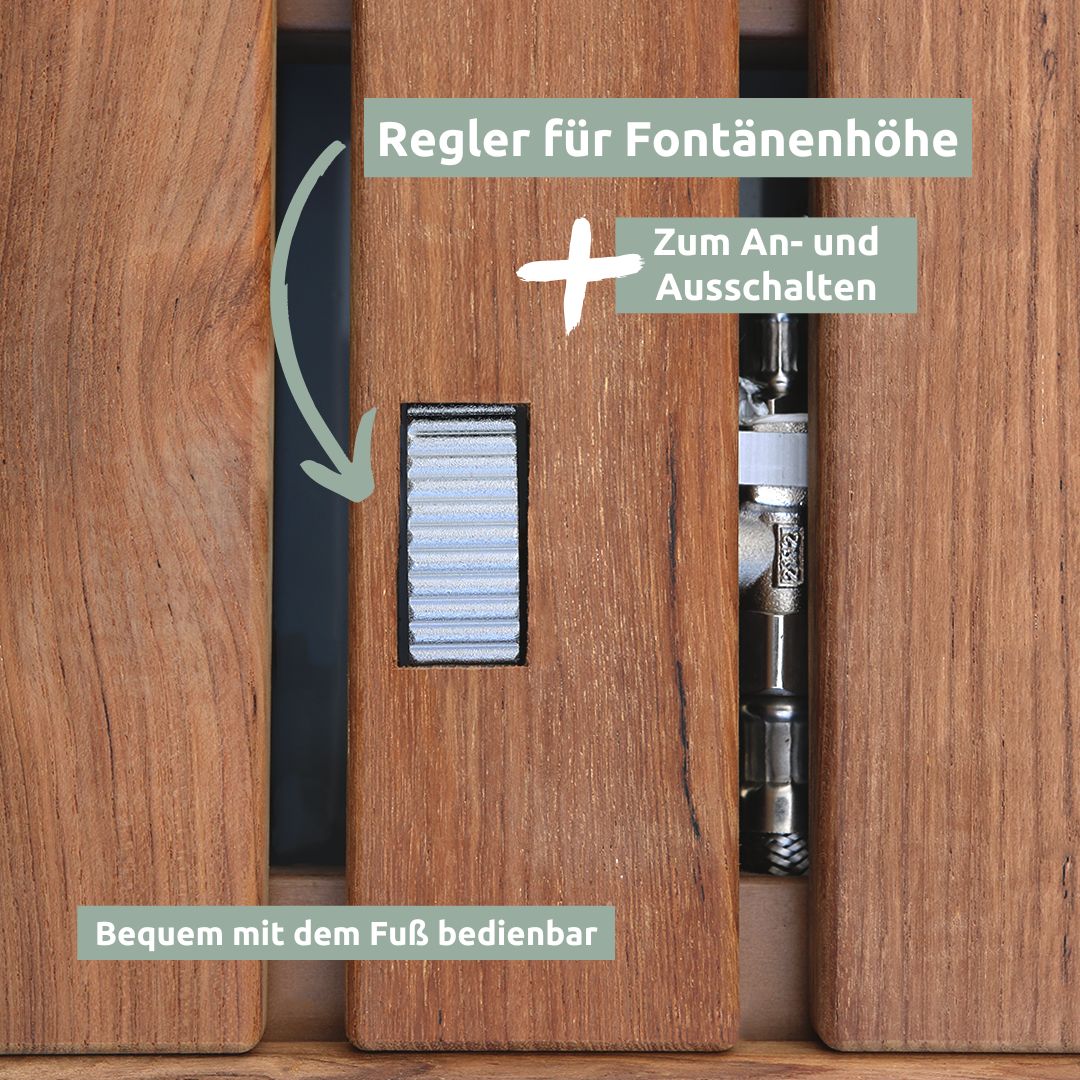 Bodendusche für Pool, Garten und Camping - Gartendusche mit Zubehör