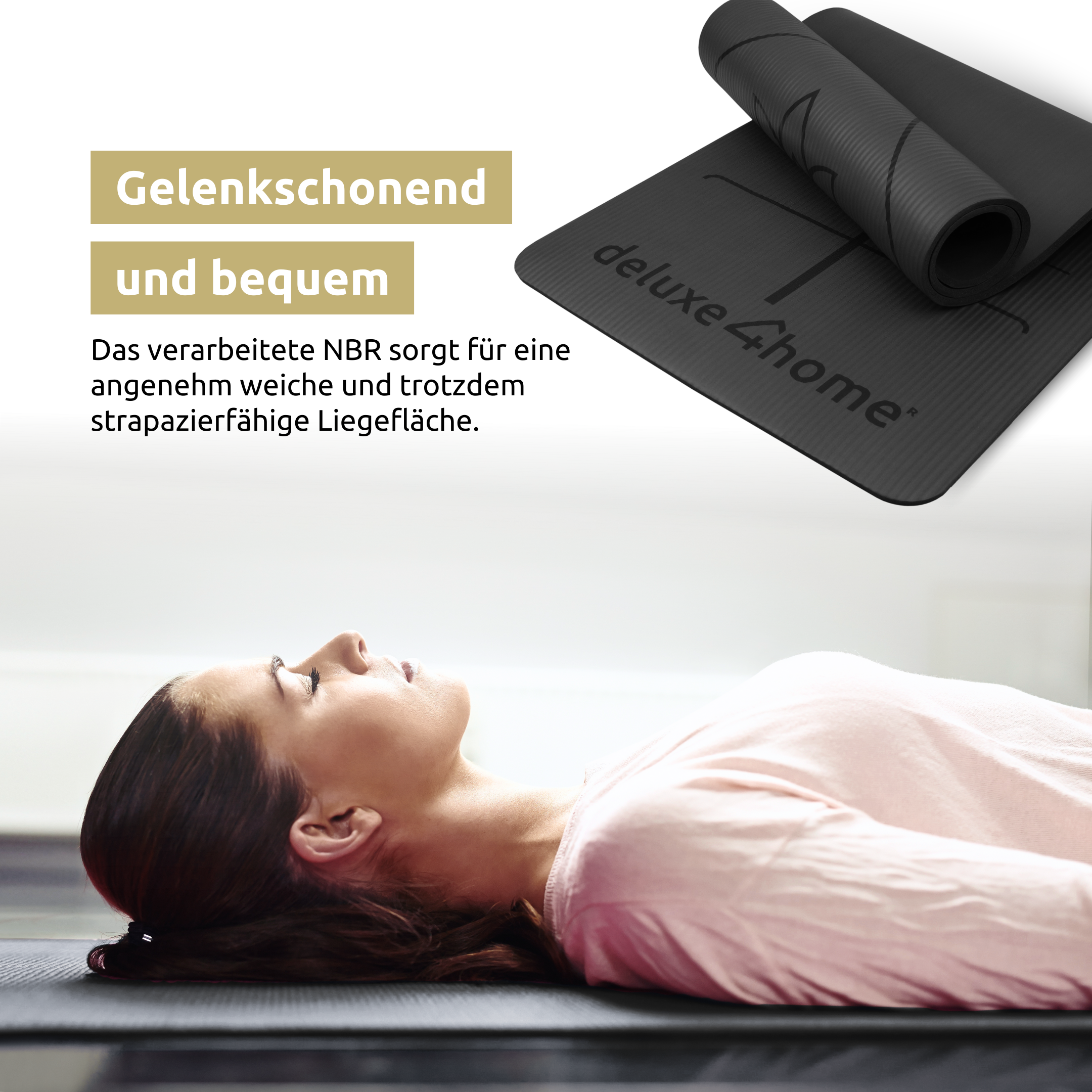 Yogamatte Phthalatfrei Gymnastikmatte rutschfest I mit Tragegurt